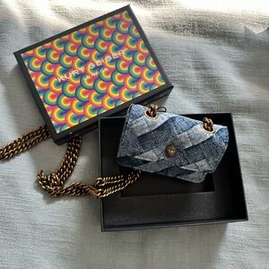 Kurt Geiger Blue Denim Quilted Women's Bag